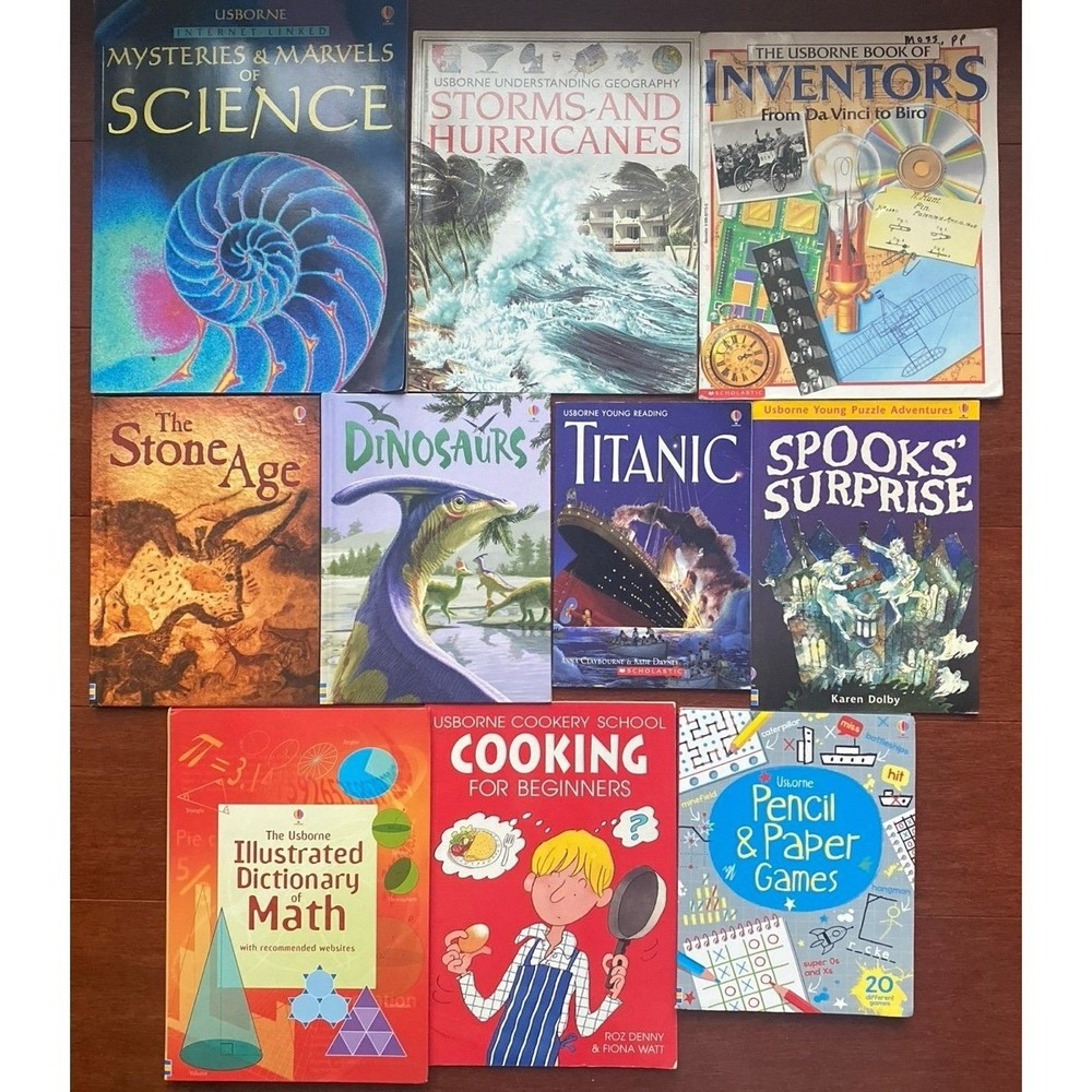 Lot 10 Usborne Homeschool SCIENCE BOOKS Readers Weather Educational Set